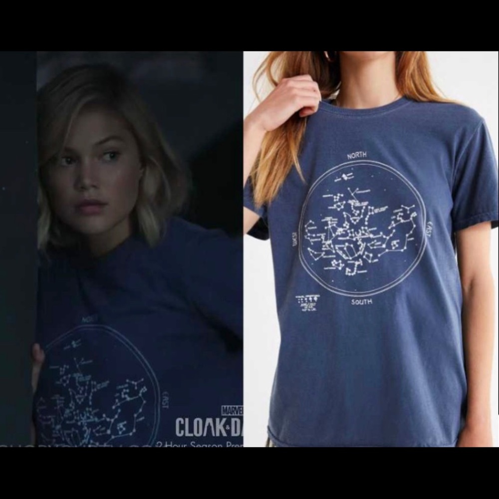 Project Social x UO Blue Constellation Tee